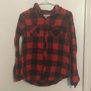 Arizona Jean Co. Red and Black Medium Flannel